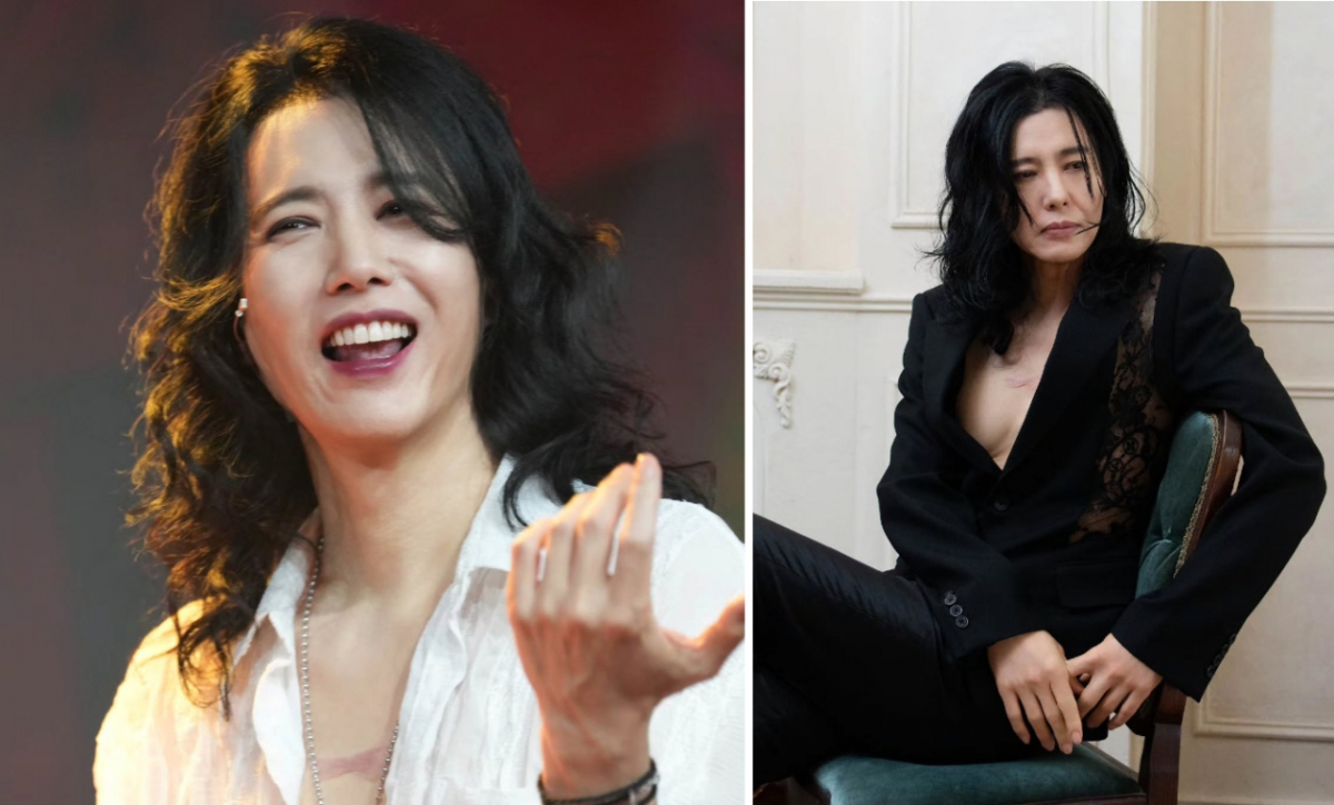 가수 양준일(57)이 파격적인 비주얼을 자랑했다. /사진=양준일 인스타그램 갈무리