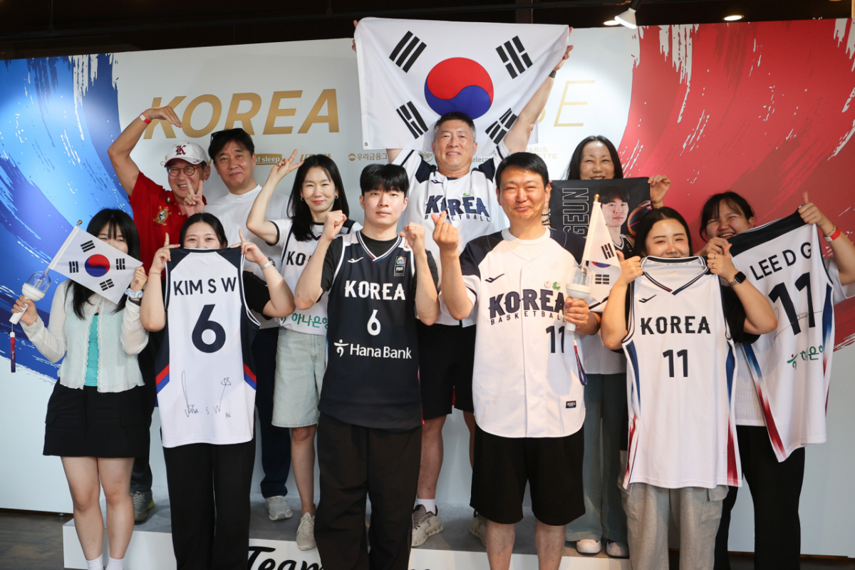 농구 3x3 선수단 가족, 팬, 지인의 팀코리아 프렌즈&패밀리 라운지 방문 모습. /사진=대한체육회 제공