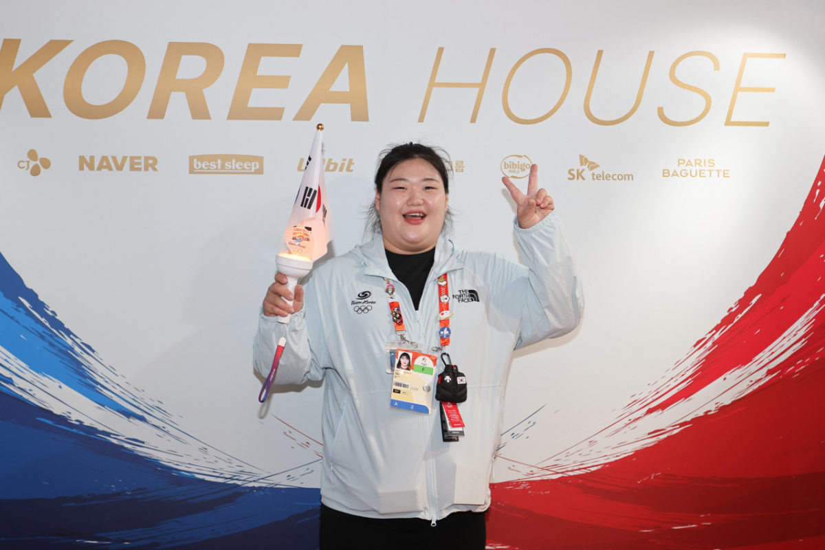 역도 박혜정의 팀코리아 프렌즈&패밀리 라운지 방문 사진