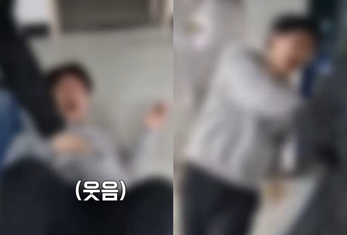 충남의 한 고등학교에서 학생 3명이 2학년 학생을 야구방망이로 때리고 달군 캔으로 지지는 등 고문한 사건이 뒤늦게 알려졌다. 이들은 "웃지 않으면 더 때리겠다"고 협박하며 영상까지 촬영했다. /사진=JTBC '사건반장'