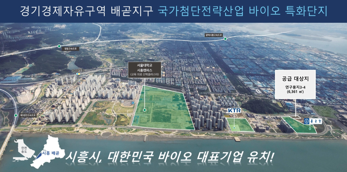 경기경제자유구역 시흥 배곧지구 연구용지./사진제공=시흥시