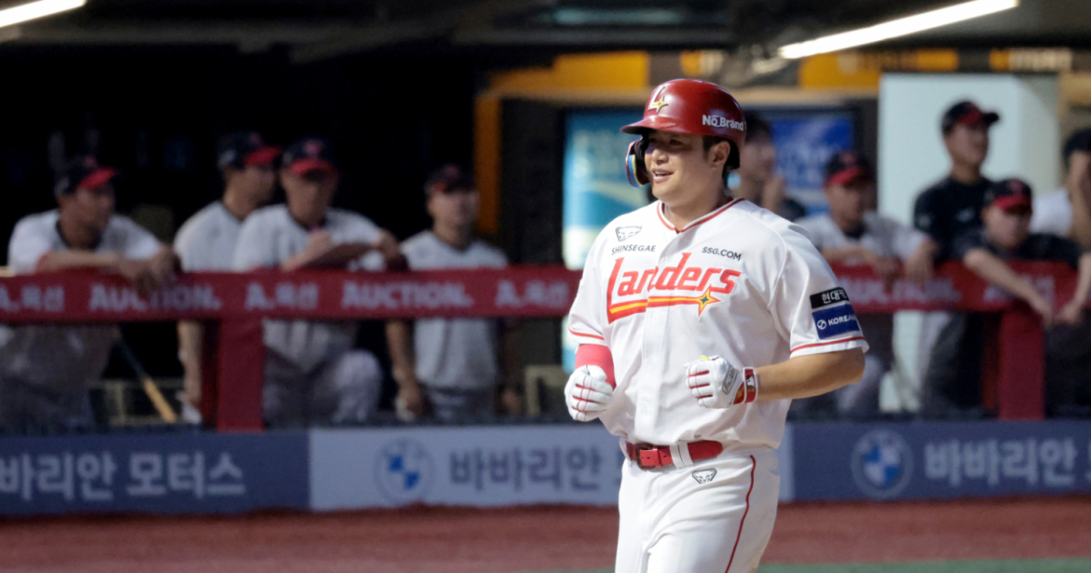 SSG 김재환. /사진=강영조 선임기자
