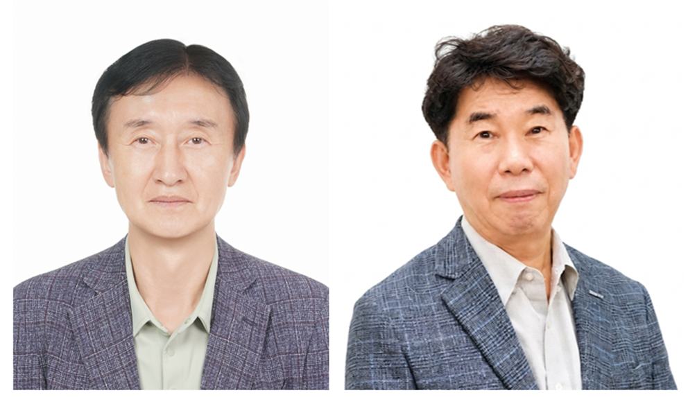 왼쪽부터 최상운 에코프로 신임 사장, 박종환 에코프로에이치엔 신임 사장