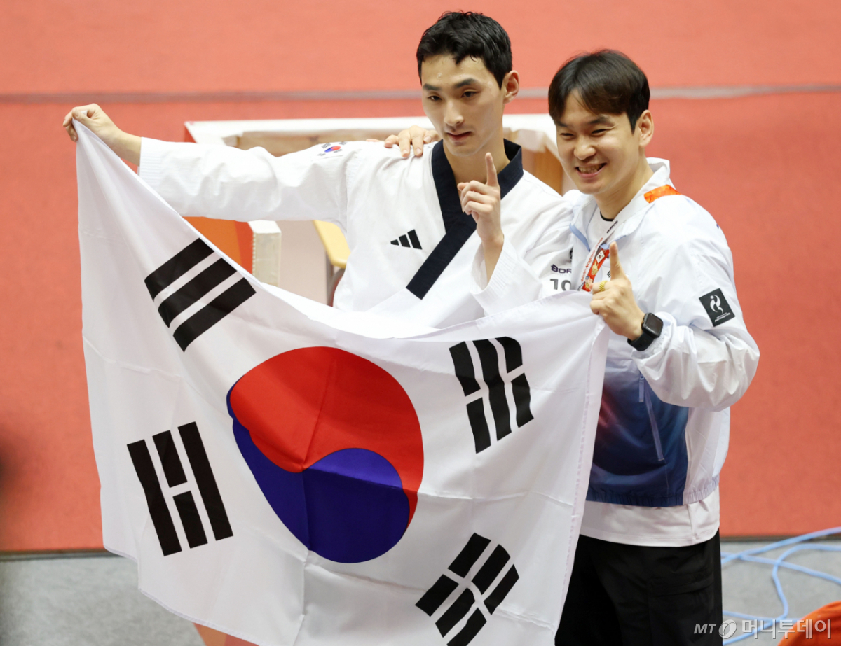 한국 태권도 품새 대표팀의 윤규성(제2군단사령부)이 생애 처음 진출한 2026 아이치·나고야 아시안게임에서 금메달을 땄다. /사진=머니투데이 DB