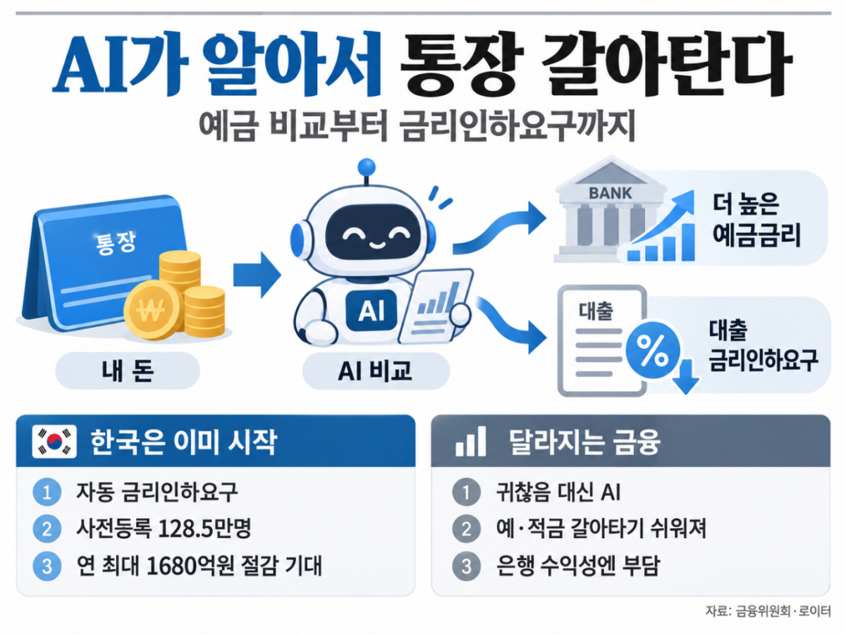 AI가 알아서 통장 갈아탄다/AI로 만든 이미지