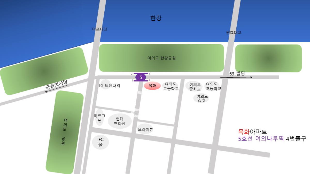 여의도 목화 아파트 재건축 사업 위치도/사진=서울시정보몽땅 