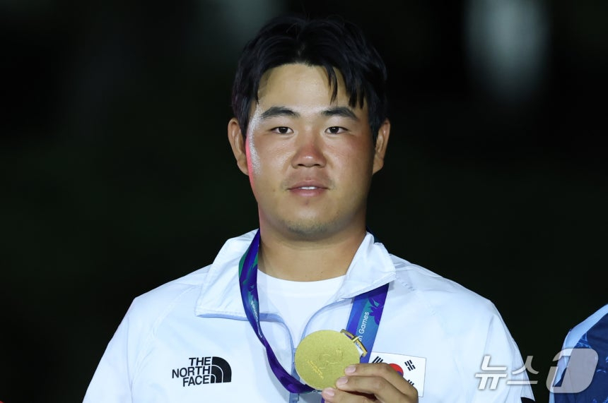 남자 골프 개인전 금메달을 따낸 김주형. /사진=뉴스1