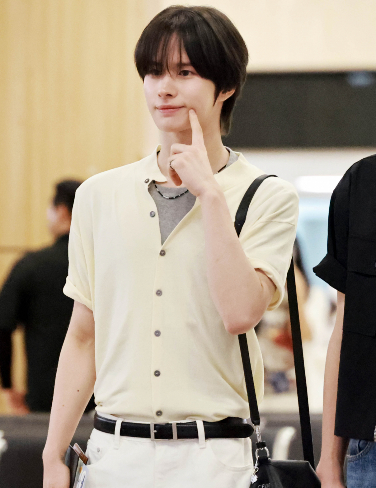 그룹 투어스(TWS) 경민이 일본 일정 차 9일 오전 김포국제공항을 통해 출국하고 있다. 2026.07.09 /사진=임성균 tjdrbs23@