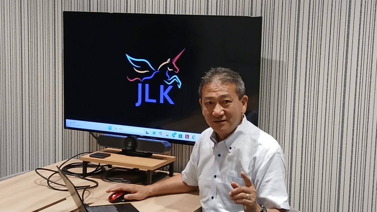  쿠도 마사유키 제이엘케이 일본법인 사업총괄본부장(박사)이 제이엘케이의 일본 뇌졸중 AI 사업 확대 계획을 소개하고 있다. /사진제공=제이엘케이