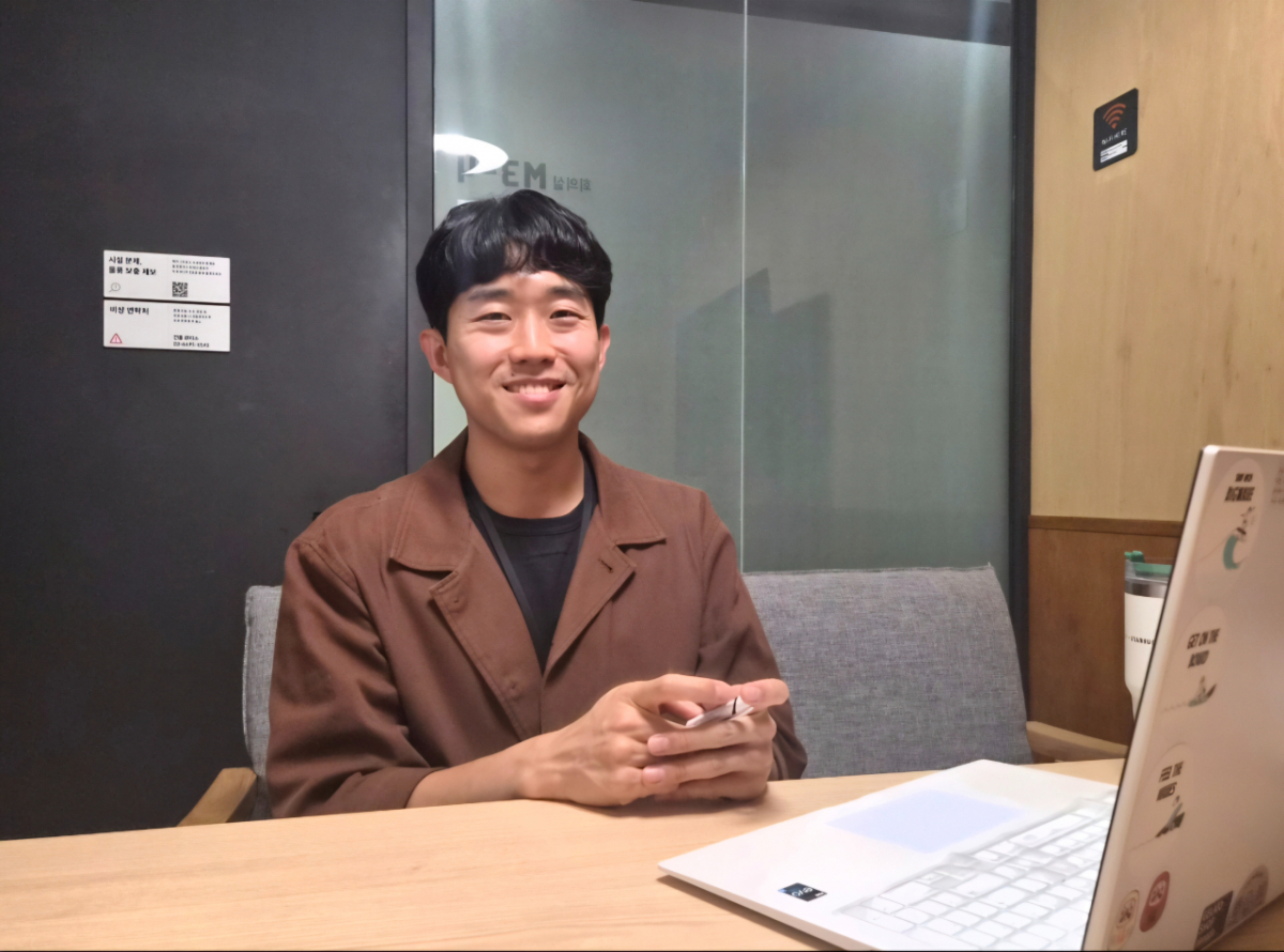 김민 빅웨이브 대표. 서울 성수동 헤이그라운드에서 머니투데이와의 인터뷰 모습.2026.9.30/사진=권다희 기자 