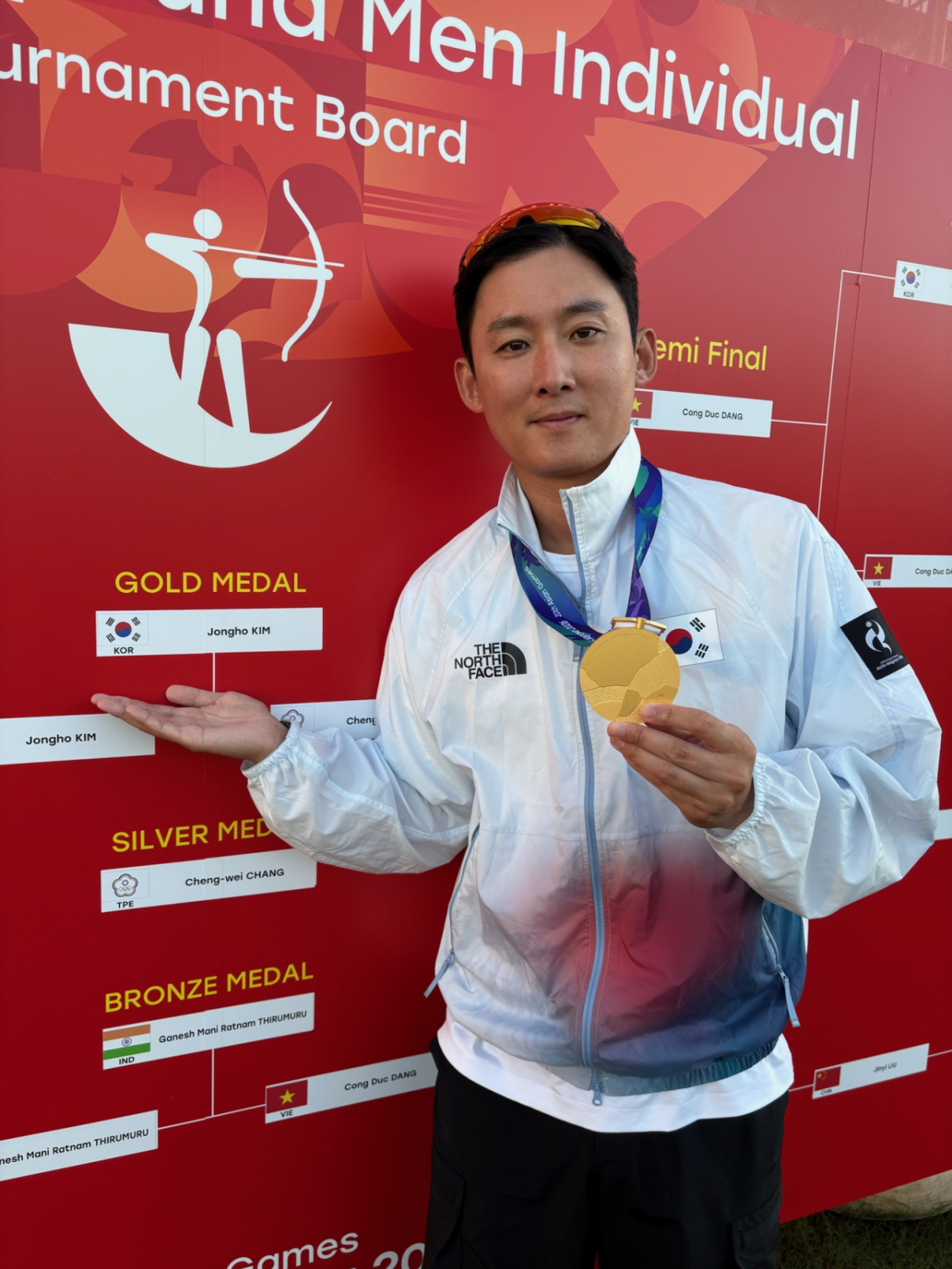 2026 아이치·나고야 아시안게임 남자 컴파운드 양궁에서 금메달을 획득한 김종호./사진제공=중원대