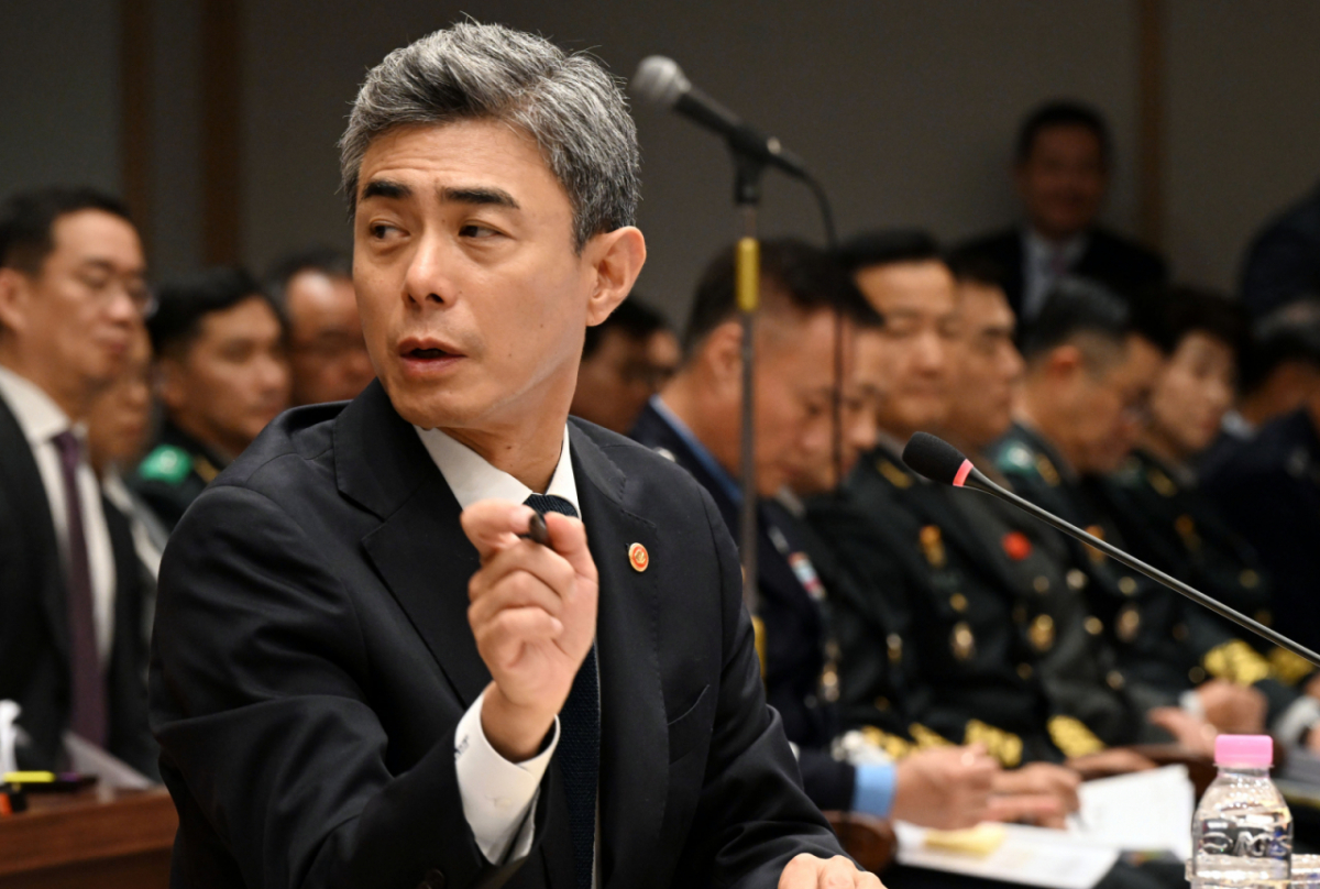 (서울=뉴스1) 국회사진기자단 = 강신철 국방부 장관이 7일 서울 용산구 국방부에서 열린 국회 국방위원회 국정감사에서 의원들 질의에 답하고 있다. 2026.10.7/뉴스1 Copyright © 뉴스1. All rights reserved. 무단 전재 및 재배포, AI학습 이용 금지. /사진=(서울=뉴스1) 국회사진기자단