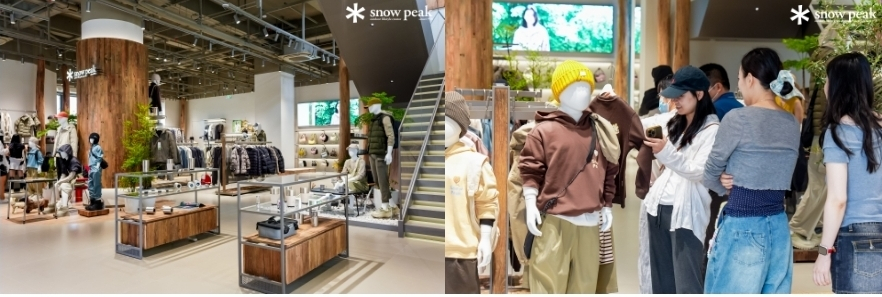 스노우피크 상하이 칭푸점 내부 모습./사진제공=감성코퍼레이션