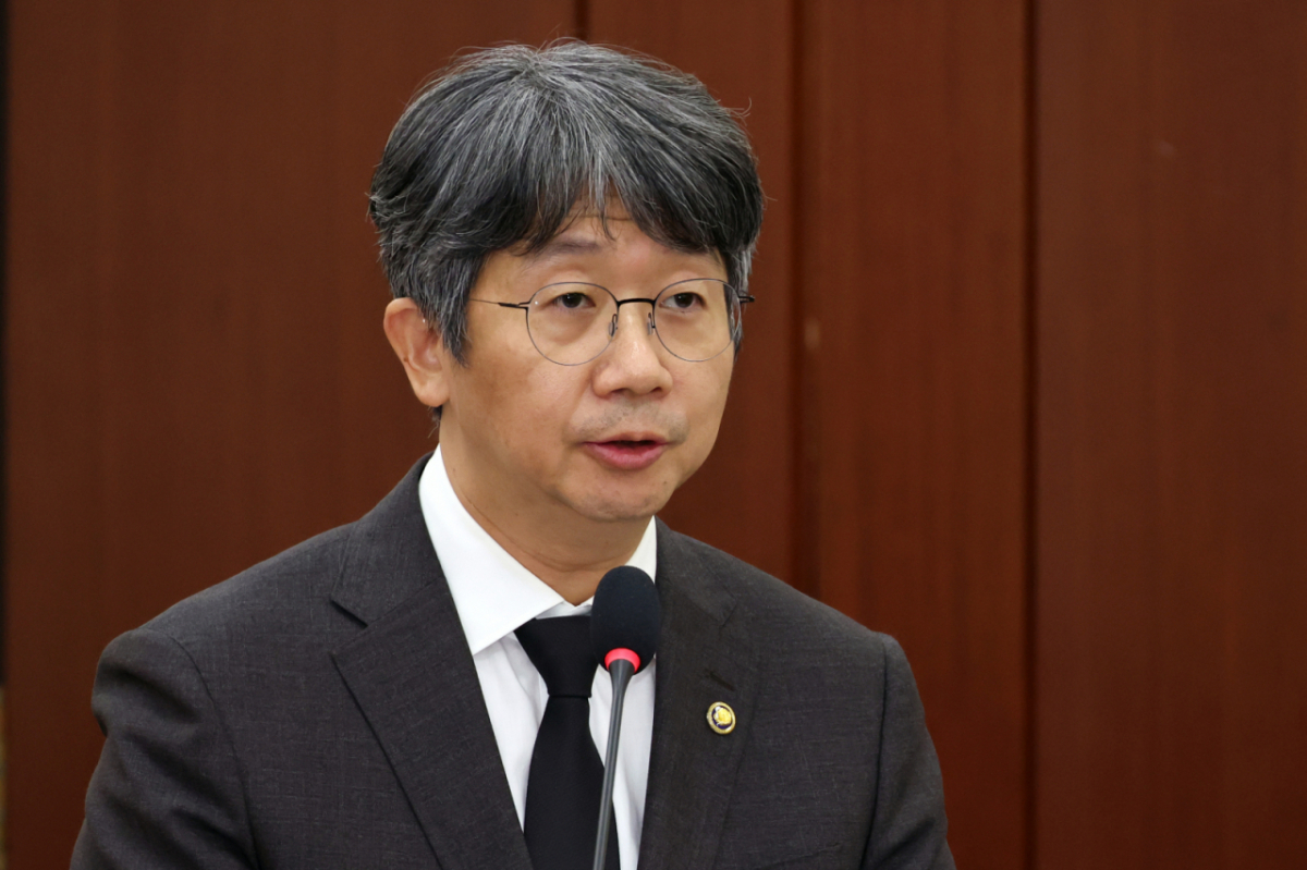임승관 질병관리청장이 7일 서울 여의도 국회에서 열린 보건복지위원회의 보건복지부와 질병관리청에 대한 국정감사에서 업무보고를 하고 있다. /사진=뉴시스