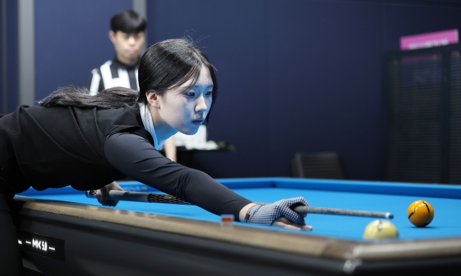 16세 프로당구 선수 이승희. /사진=PBA 투어 제공