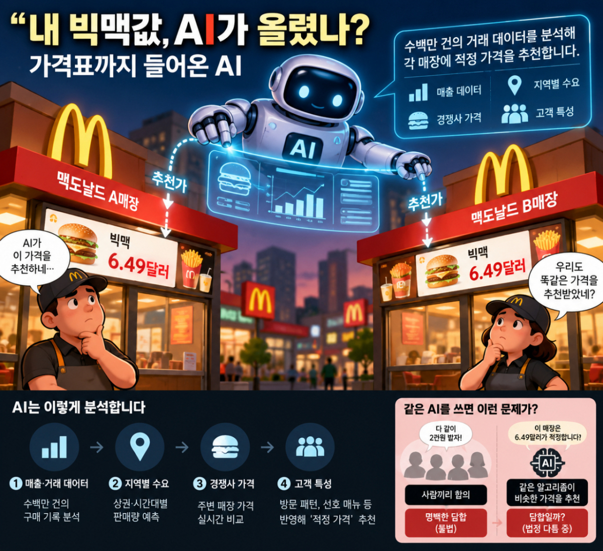 내 빅맥값, AI가 올렸나?/생성형AI를 이용해 만든 이미지