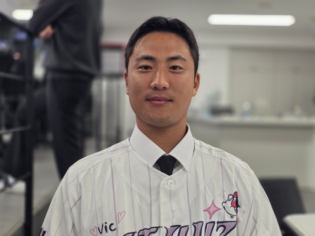 KT 2027 신인 김단이 최근 수원KT위즈파크를 찾아 스타뉴스와 만났다. /사진=김동윤 기자