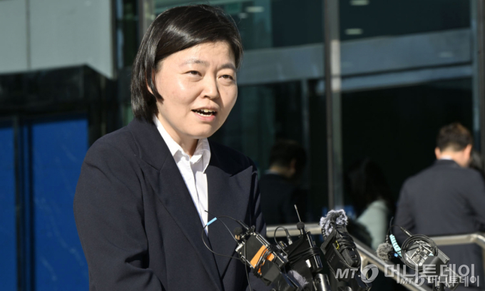 임은정 광주지방중대범죄수사청장이 6일 오전 전남광주 북구 광주지방중수청에서 도어스테핑을 열고 발언하고 있다./사진=뉴시스