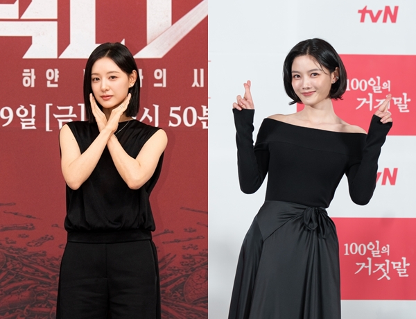 SBS 금토드라마 '닥터X : 하얀 마피아의 시대'의 김지원(사진 왼쪽), tvN 토일드라마 '100일의 거짓말'의 김유정./사진=SBS(사진 왼쪽), tvN