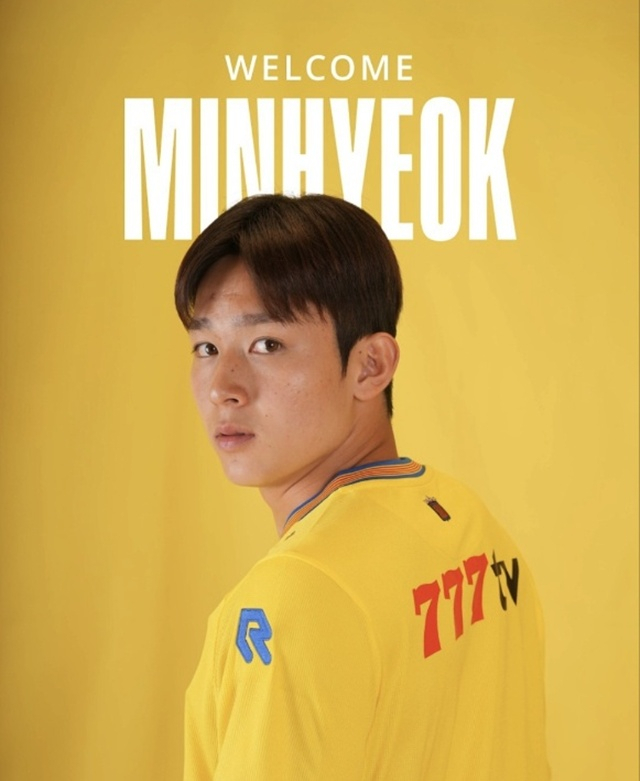 양민혁. /사진=베스테를로 공식 사회관계망서비스(SNS)