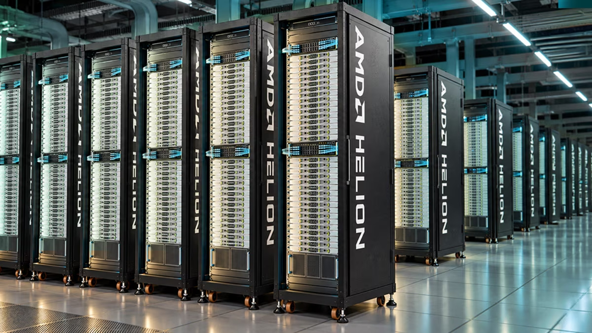 AMD AI 서버랙 헬리온/사진 제공=AMD