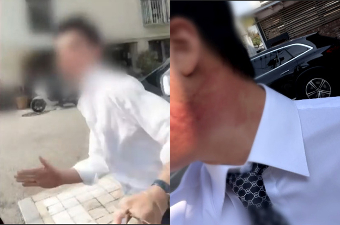화장품 업계에서 유명한 남성이 외제차 매장에서 직원을 폭행하고 난동을 부렸다는 사연이 전해졌다. /사진=JTBC '사건반장' 방송 화면