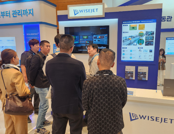 삼성동 코엑스에서 열린 제28회 반도체대전(SEDEX 2026) 전시회에 마련된 와이젯 부스/사진제공=와이젯