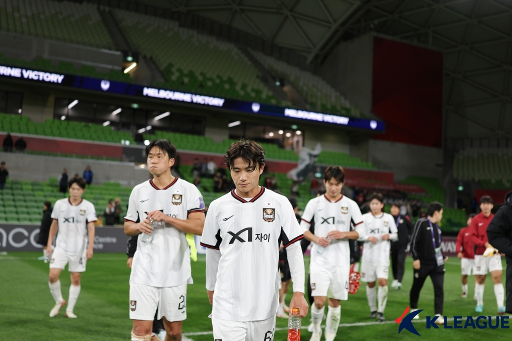 경기 후 FC서울 선수들의 모습. /사진=한국프로축구연맹 제공