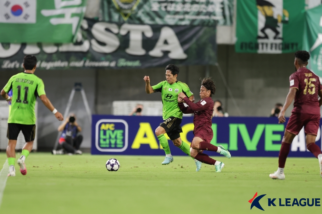 전북 현대-비셀 고베 경기 장면. /사진=한국프로축구연맹 제공