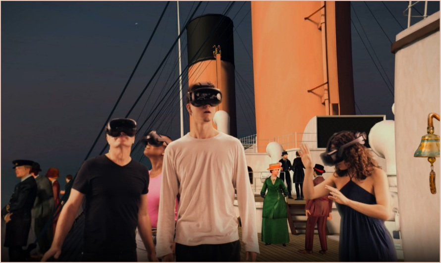 VR 전시 '타이타닉: 100년의 침묵을 깨우다'./사진제공 = '에클립소' 및 '스몰 크리에이티브'