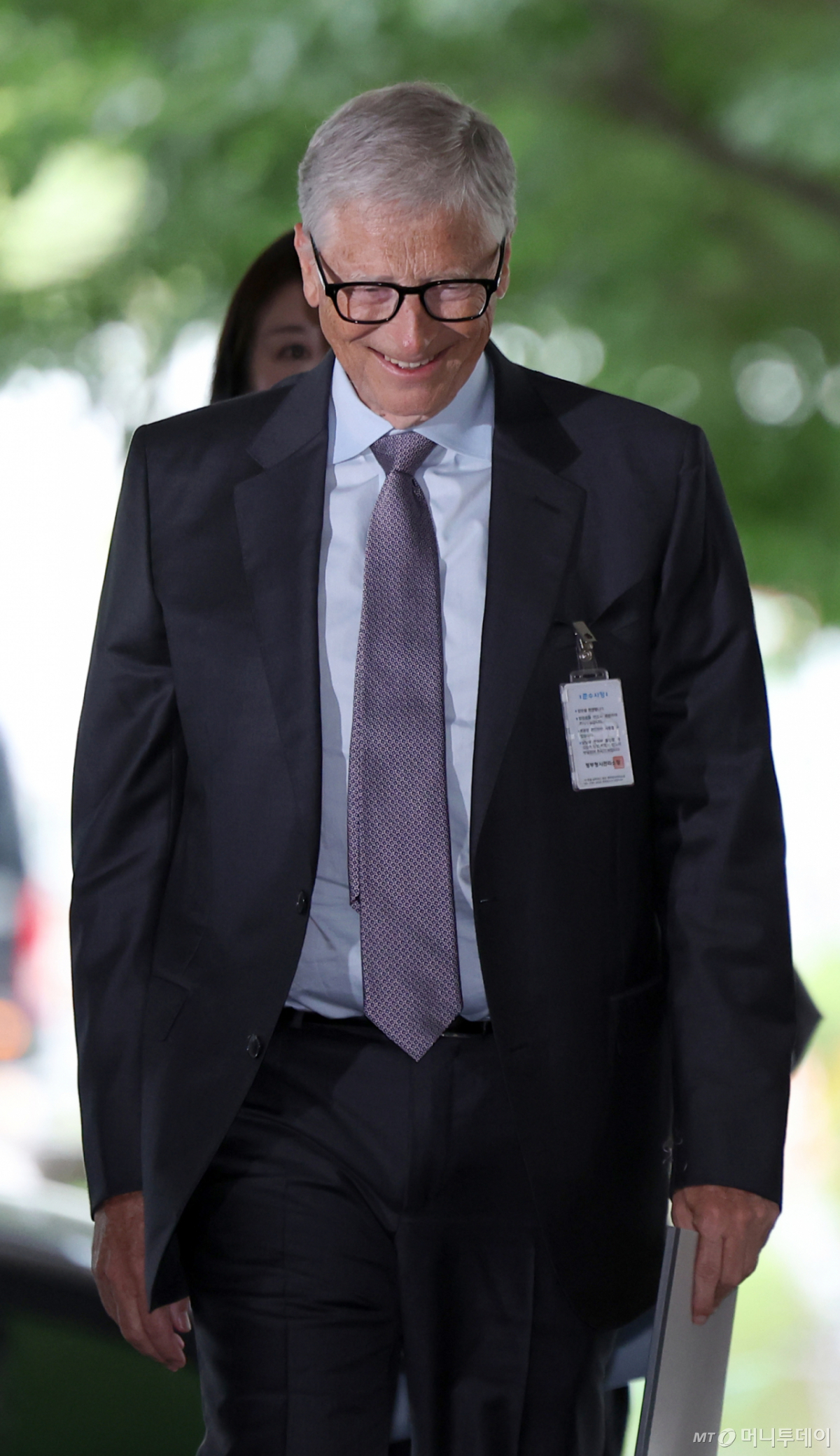 [서울=뉴시스] 김선웅 기자 = 테라파워·마이크로소프트 창업자 빌게이츠 게이츠 재단 이사장이 14일 서울 종로구 정부서울청사에 한성숙 국무총리 접견 차 방문하고 있다. 2026.08.14. mangusta@newsis.com /사진=김선웅