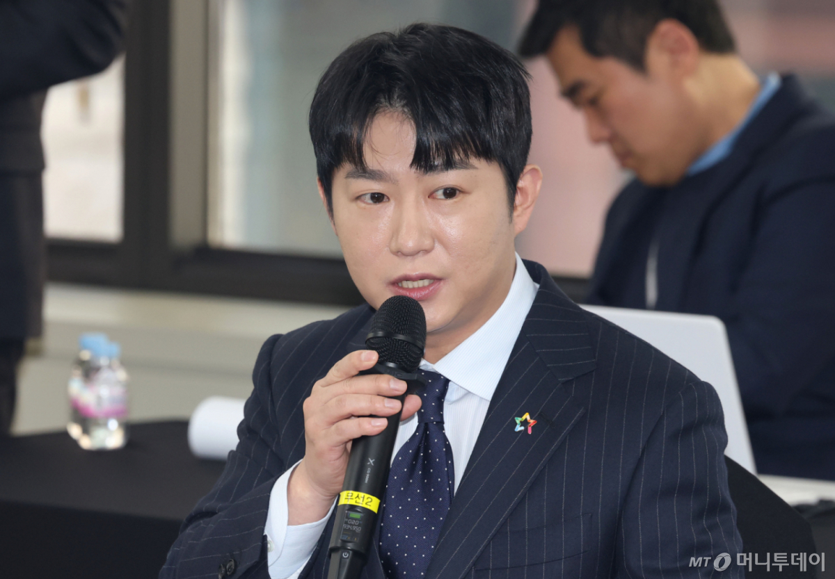(서울=뉴스1) 이광호 기자 = 오창석 청년재단 이사장이 12일 오전 서울 종로구 청년재단에서 열린 지역 청년 이동·정착을 위한 청년재단-은행권 업무협약에서 발언하고 있다. 2026.2.12/뉴스1 Copyright © 뉴스1. All rights reserved. 무단 전재 및 재배포, AI학습 이용 금지. /사진=(서울=뉴스1) 이광호 기자