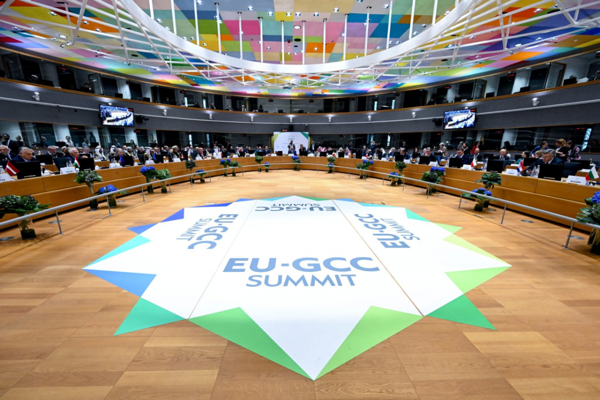 2024년 10월 16일(현지시간) 벨기에 브뤼셀에서 열린 제1차 유럽연합(EU)-걸프협력회의(GCC) 정상회의 /사진=EU대외관계청 페이스북