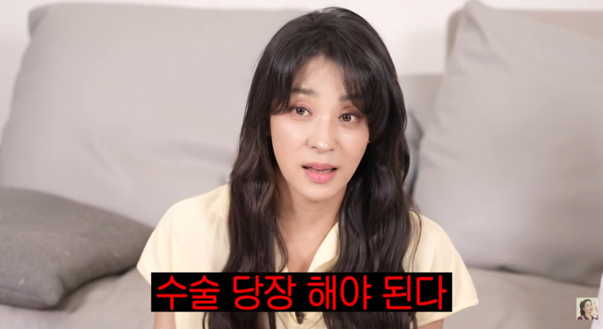 배우 한고은이 가슴 혹이 커져 수술을 받은 뒤, 회복 과정에서 응급실 신세를 졌다고 밝혔다. /사진=유튜브 채널 '고은언니 한고은' 영상