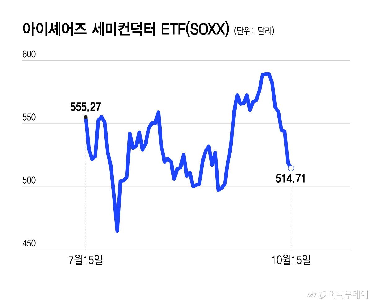 아이셰어즈 세미컨덕터 ETF(SOXX)/그래픽=윤선정