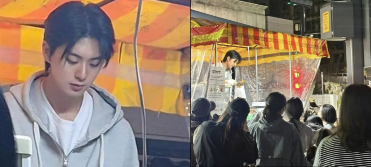 경기 광명에서 붕어빵을 파는 한 청년이 잘생긴 외모로 SNS(소셜미디어)에서 화제를 모으고 있다./사진=온라인 SNS 화면 갈무리.