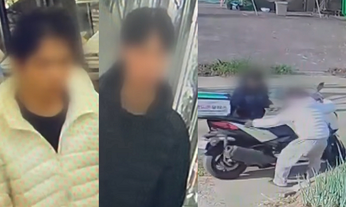 인천 한 배달 대행업체가 오토바이 2대를 훔쳐 달아난 10대 추정 남성들을 공개 수배했다. 업체 측은 오토바이를 찾으면 1대당 50만원씩 지급하겠다며 총 100만원을 사례금으로 걸었다. /사진=JTBC '사건반장'