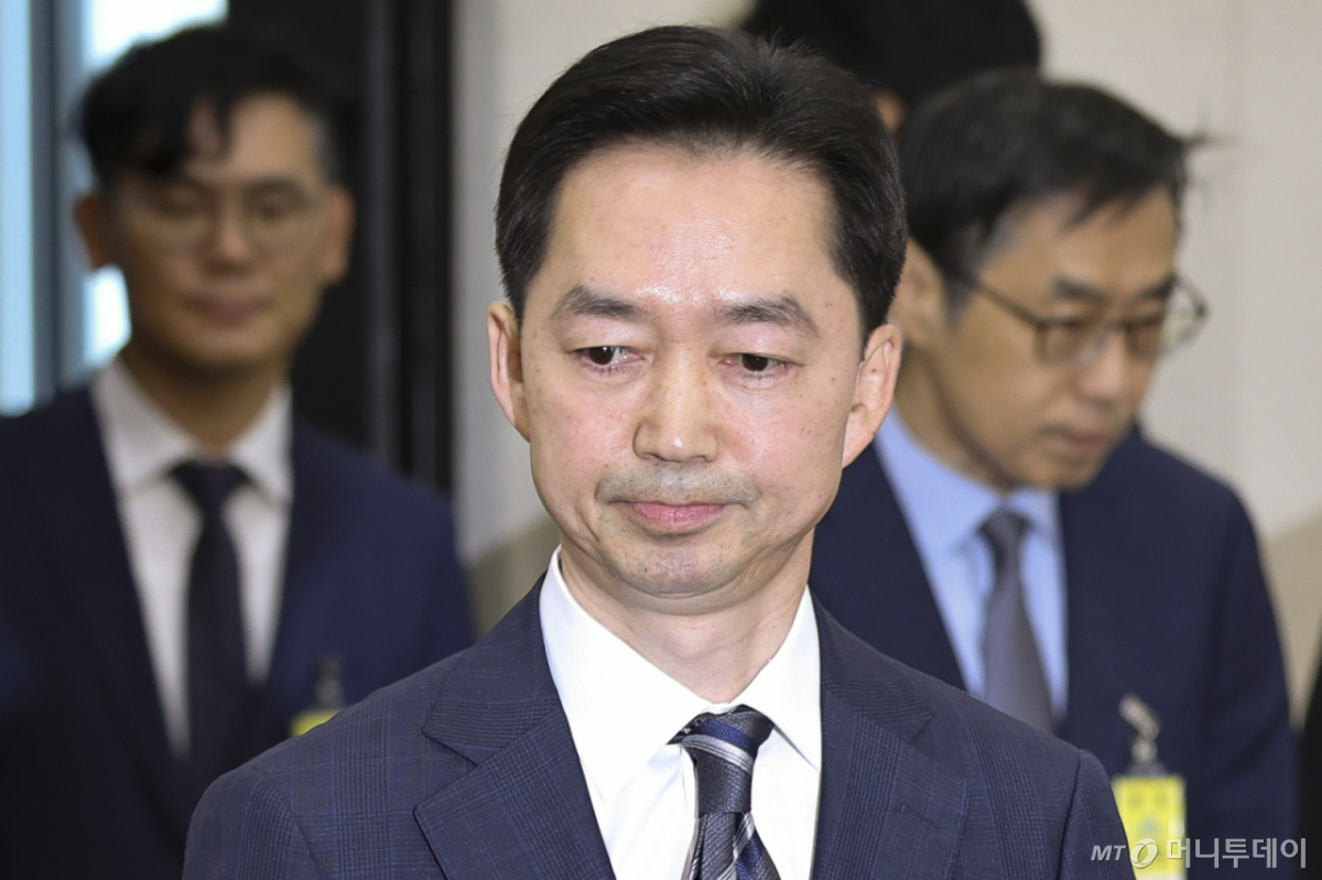 김지용 중대범죄수사청장 후보자가 14일 서울 여의도 국회에서 열린 중대범죄수사청장 후보자 인사청문회에 출석하고 있다. /조현호 기자 /사진=조현호