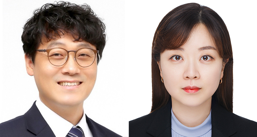 왼쪽부터 이승재 교수, 곽소정 교수./사진제공=원광
