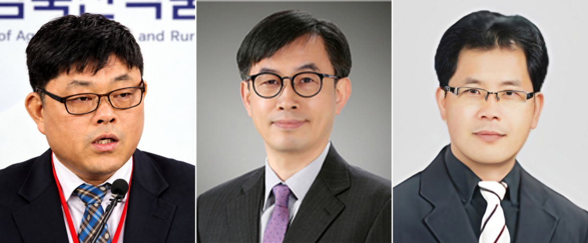 사진 왼쪽부터 국승용 KREI 선임연구위원, 박준기 KREI 선임연구위원, 박경철 충남연구원 연구위원