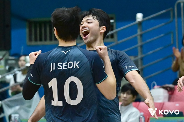 인천 대한항공 세터 류(오른쪽). /사진=KOVO 제공