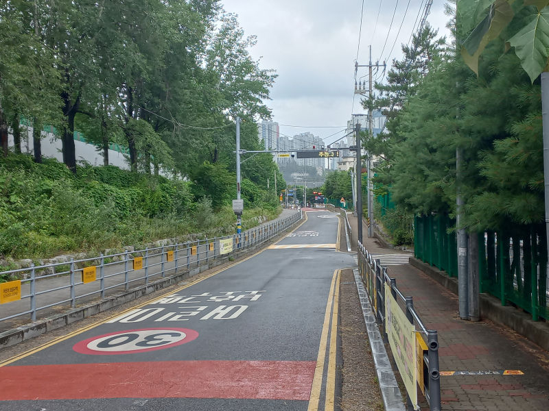 언동초·중학교 통학로 전경./사진제공=용인시