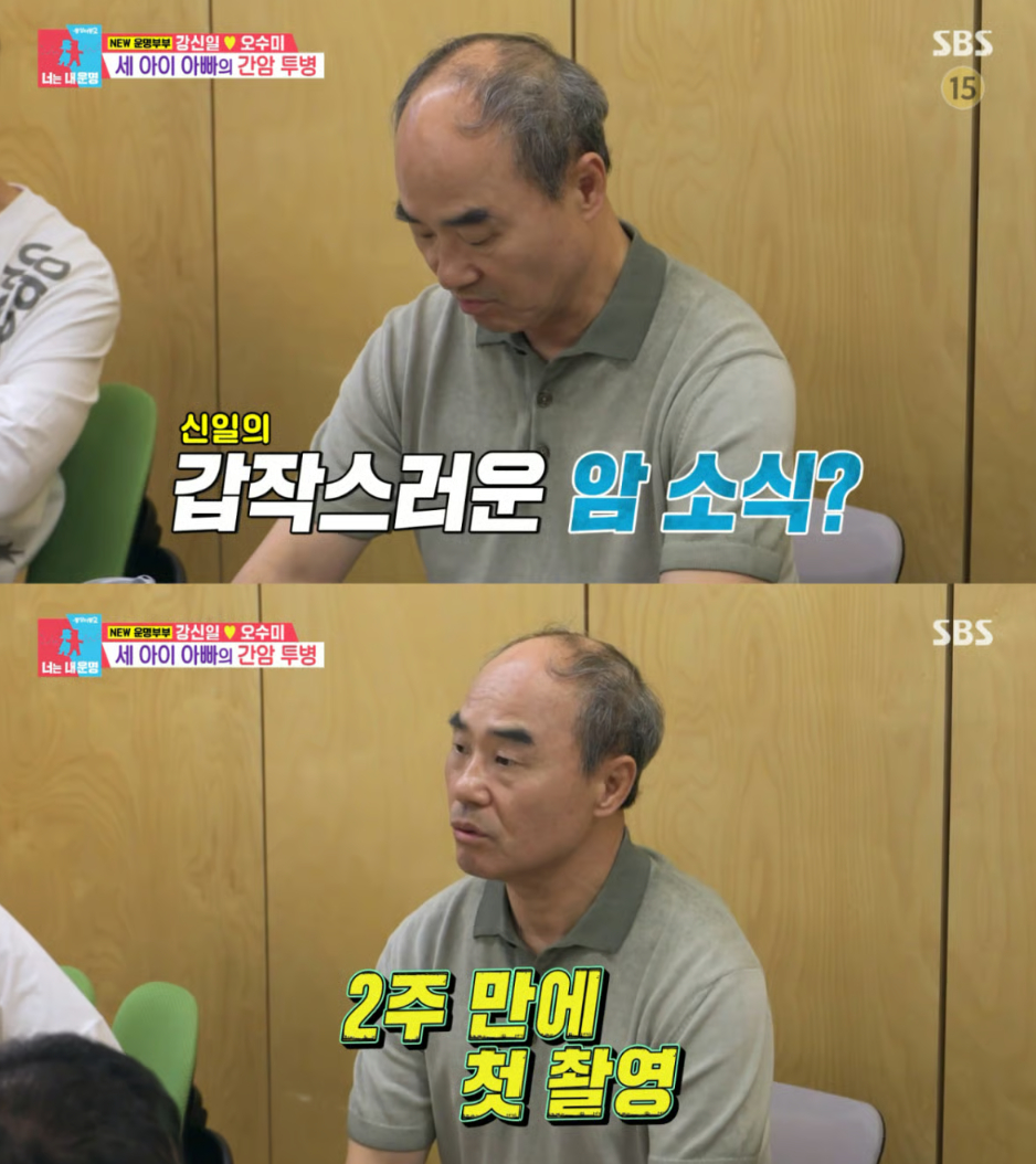 Actor Kang Shin-il (65) revealed the story of returning to a filming set just two weeks after undergoing liver cancer surgery. /Photo=SBS ‘Same Bed Different Dreams Season 2 – You Are My Destiny’
