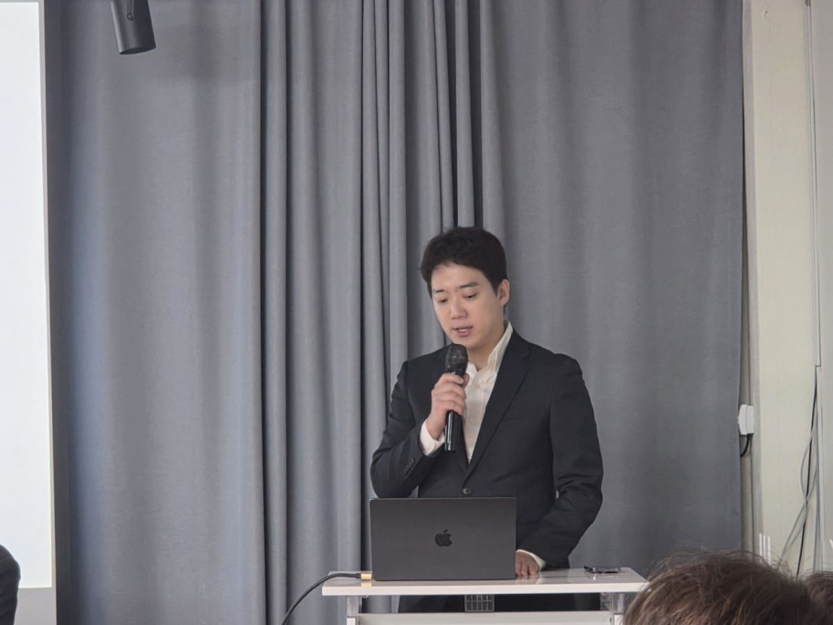 Sun Jae-won, TIA Gong Dong-hyeop-ui (Chairman) (Co-CEO of Meraki Place), speaking. / Photo=Reporter Song Jeong-hyeon