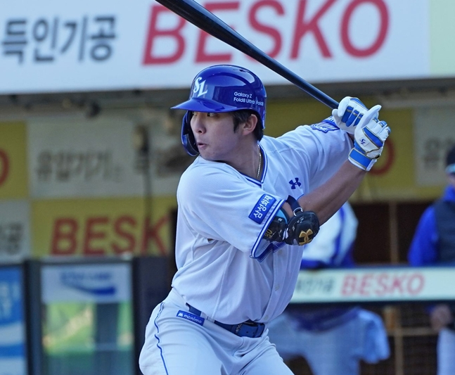 22일 청백전에 나선 김영웅. /사진=삼성 라이온즈