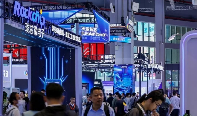 중국국제공업박람회에서 올해 처음 독립 전문 전시관으로 격상된 집적회로 전시 ‘국신전’/사진=중국국제공업박람회