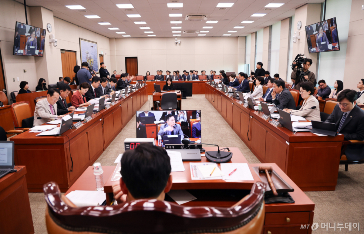 여의도 국회에서 산업통상자원중소벤처기업위원회의 중소벤처기업부 국정감사가 열리고 있다./사진=뉴시스