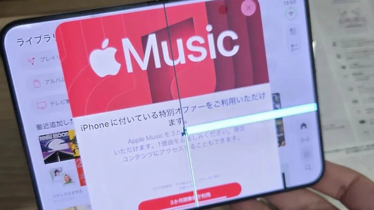 Case of damaged iPhone Duo screen posted on SNS / Photo = SNS screenshot