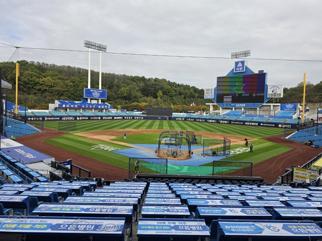 26일 경기를 앞둔 대구삼성라이온즈파크. /사진=박수진 기자