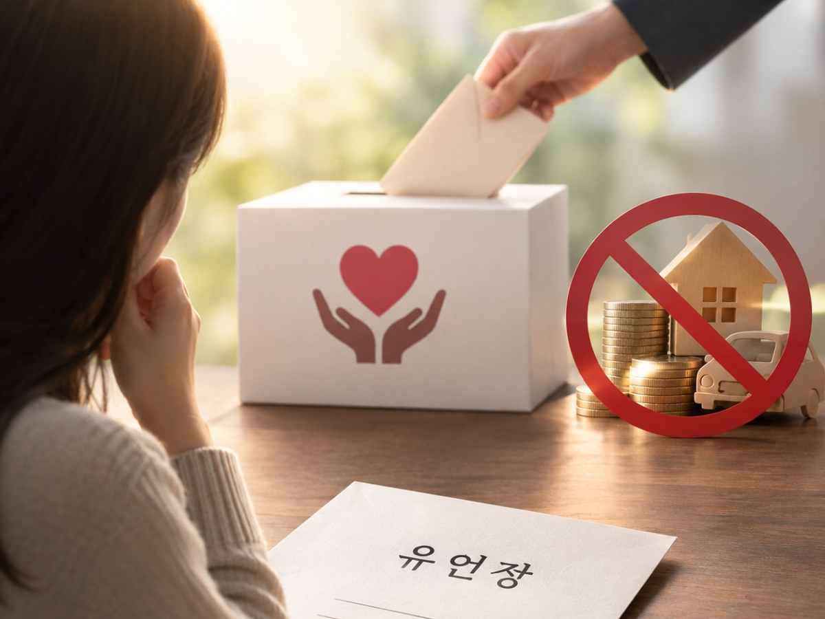 아버지에게 물려받은 유산으로 자산을 불린 오빠가 모든 것을 복지재단에 기부한다는 유언을 남겼다면 동생은 재산을 상속받을 수 없을까. 기사 이해를 돕기 위해 AI(인공지능)가 생성한 이미지./사진=챗GPT